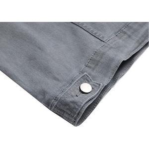 Chaqueta vaquera de manga larga para hombre, ligera, desgastada con tela vaquera de alta calidad y de primera calidad - Product Image 6