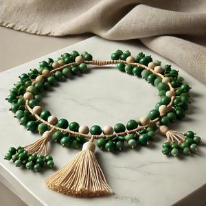 Venta caliente resina rústica madera Navidad guirnalda cuentas adornos navideños populares para sublimación en blanco - Product Image 3