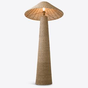 Lámpara de pie de paja natural a buen precio, lámparas de luz de rafia y hierba marina para decoración de sala de estar - Product Image 1