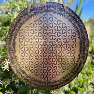 Meilleurs gros gongs tibétains faits à la main pour les prières religieuses Thérapie sonore Yoga Méditation au prix de gros bon marché - Product Image 1