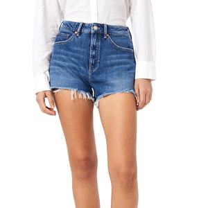 Hot High-Waisted Skinny <b>Women's</b> Denim <b>Jean</b> Shorts Breathable Eco-Friendly Casual Summer Straight Style - Product Image 1