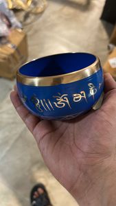 Bol en métal en laiton Himalaya Mantra Bronze plaqué thérapie sonore bouddhiste et méditation bas prix - Product Image 5