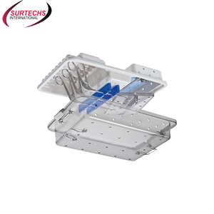 SURTECHS Kits d'instruments orthopédiques certifiés CE de qualité allemande Source d'alimentation manuelle CONTENEUR D'INSTRUMENTS D'ARTHROSCOPIE - Product Image 2