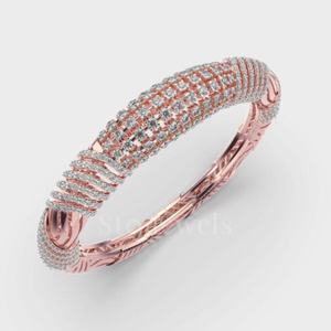 Pulsera de Plata de Ley 925 de lujo con diamante brillante elemental, joyería elegante inspirada en la naturaleza para ideas de regalos de fiesta - Product Image 1