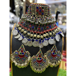 Suministro directo de fábrica, conjuntos de joyería Vintage india, estilo afgano hecho a mano, ropa de fiesta de boda, joyería de mujer de acero inoxidable - Product Image 5