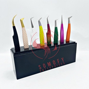 Pinzas para Pestañas de Acero Inoxidable Profesionales al por Mayor, Logotipo Personalizado, Duraderas, de Alta Calidad, Empaque Personalizado, Varias Formas, Surtido - Product Image 5