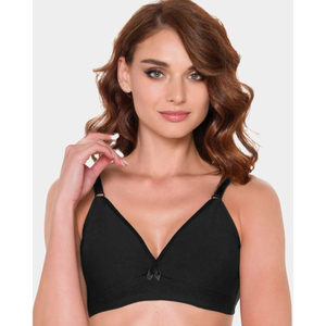 Sujetador de Algodón Sin Varillas con Relleno, Forma de Copa Triangular 120, Sin Costuras, Ajuste Cómodo, Push-Up, Cierre Ajustable con Ganchos, Tejido Fino, Un Solo Sujetador - Product Image 2