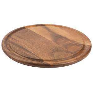 Assiette de service ronde en bois d'acacia nouveau design Assiettes à dessert Snack 100pc quantité minimale de commande - Product Image 5