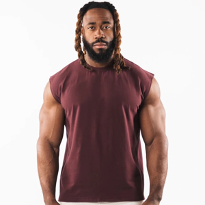 Nueva llegada ropa activa logotipo personalizado fuera de desgaste al por mayor hombres camiseta sin mangas entrenamiento gimnasio camiseta sin mangas Fitness Tops hombres - Product Image 5