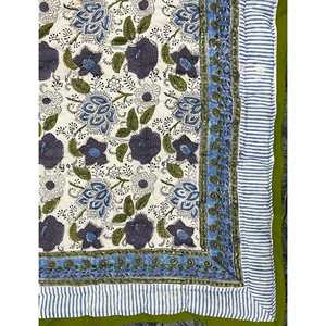 Colcha Kantha Tradicional de Algodón Estampada a Mano con Diseño Floral de Patchwork Hecho a Mano para el Hogar, Verano e Invierno - Product Image 3