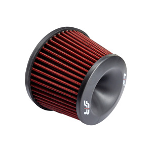 Filtro conico in cotone rosso con parte superiore nera - Product Image 5