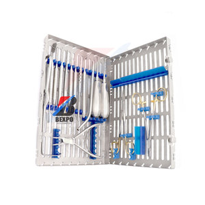 Kit de Osteotomía Quirúrgica, Cánula de Succión, Cureta Quirúrgica Lucas Crile-Portaagujas de Madera, Instrumentos de Acero Inoxidable - Product Image 6