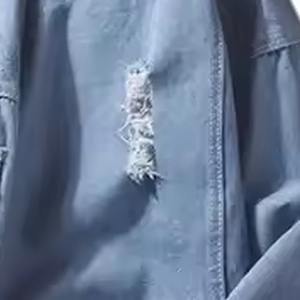 Sudaderas con capucha de mezclilla desgastadas de diseño personalizado para hombre 100% algodón forro polar con cremallera pulóver estampado térmico tallas XS XL 6XL incluyendo - Product Image 3