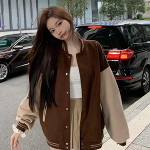 แจ็กเก็ตผู้หญิงขนาดใหญ่เสื้อแจ็กเก็ตเลตเทอร์แมนทันสมัยเสื้อแจ็คเก็ตระบายอากาศได้ดี - Product Image 4