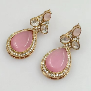 แบบดั้งเดิมและทันสมัยออกแบบล่าสุดเครื่องประดับอินเดียขายส่งของ jhumka kundan ต่างหูสำหรับผู้หญิงเครื่องประดับต่างหูทันสมัย - Product Image 1