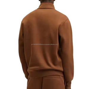 Sudadera simulada de cuello con cremallera de cuarto de alta calidad para hombre 2026, sudadera deportiva con cremallera y media cremallera, sudadera con capucha para hombre - Product Image 4