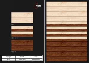 Carreaux muraux en céramique 300x600mm pour salle de bain et cuisine, finition brillante mate effet sucre, design mural intérieur luxueux. - Product Image 4