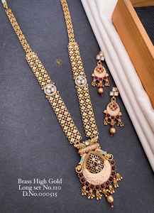 Conjunto largo chapado en oro de diseñador para mujer - Product Image 3