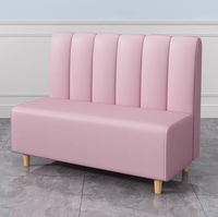 Ensemble de sièges en cuir pour restaurant moderne personnalisé, table et chaises à motif marbré pour café, boutique de café, hôtel