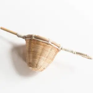 Tea brewing infuser cup bamboo cocktail strainers handmade natural colander filter cheapest price for export