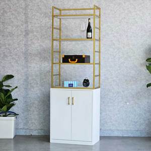 ตู้โชว์ไม้เนื้อแข็ง KTB68183 ขนาด 65x40x180 ซม. วัสดุไม้ยางพารา - Product Image 2