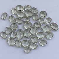 10mm 20mm naturel vert améthyste pierre poire ovale damier coupe Briolette pierre précieuse en vrac pour la fabrication de bijoux Semi précieux AAA