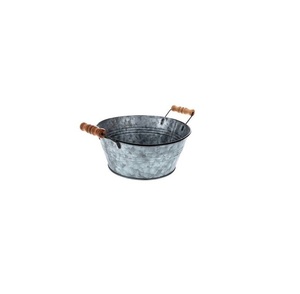 Galvanized Round Shape Designer Garden Planters and Flower Bucket Customized Metal Iron Flower Planters for Indoor & Outdoor - Product Image 2