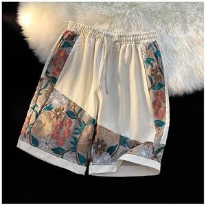 2025 été hommes maille Shorts 100% coton luxe 3D imprimé Hip Hop basket-ball Shorts solide motif-Offre Spéciale tendances de la mode - Product Image 6