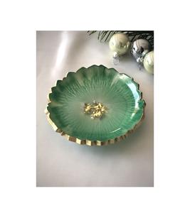 Cuenco de resina decorativo hecho a mano para servir aperitivos frutas ensaladas centro de mesa cocina decoración moderna para el hogar - Product Image 2