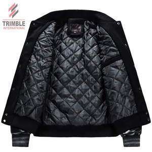 Offre Spéciale Produit Mix Cuir Matériel Femme Et Hommes Laine Varsity Veste Manches En Cuir Patchs Personnalisés Chenille Broderie - Product Image 5