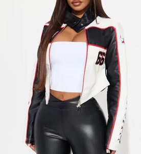 Veste universitaire de luxe pour femmes, logo brodé personnalisé, doublure en nylon, écologique, réversible, streetwear court, course - Product Image 1