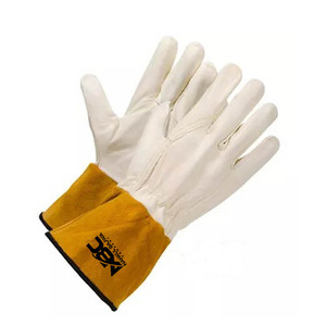 Haute qualité XL cuir de grain supérieur peau de chèvre vache fendu matériel Tig bâton gants de soudage Premium anti-dérapant sécurité ignifuge - Product Image 5