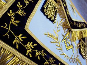 Gants brodés maçonniques Sports de plein air durables respirants toutes saisons - Product Image 3