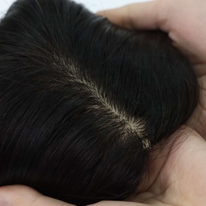 Vente en gros de cheveux raides et ondulés Mono Base Silk Topper pour femmes à partir de perruques d'extensions de cheveux humains vietnamiens bruts - Product Image 2