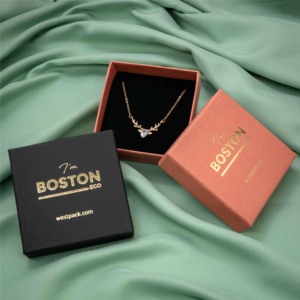 Boston Sinh Thái Biểu Tượng Tùy Chỉnh Hộp Đồ Trang Sức Sang Trọng Bao Bì Cho Mặt Dây Chuyền Nhiều Màu Sắc Cho Quà Tặng - Product Image 6