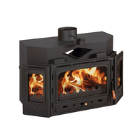 Cheminée à bois en acier de haute qualité Prity TC 16kW, design moderne, chauffage de pièce, 4,9 kg/h de combustible, 155 kg, garantie 2 ans, 191 kg