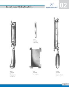 Dermatomes Couteaux de greffe de peau Cobbett Dermatome Couteaux et lames Cobbett Couteau de greffe de peau Instruments de chirurgie plastique - Product Image 6