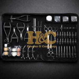Kit Profesional de Pinzas para Extensiones de Cabello - Acero Inoxidable de Grado Quirúrgico para Uso Comercial, Función Micro Bread, Incluye Tijeras y Pinzas - Product Image 2