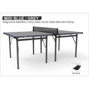 Table de tennis de table professionnelle Stag Iconic Midi Series, taille standard, utilisation intérieure/extérieure, matériau MDF, 25 mm, pliable. - Product Image 3
