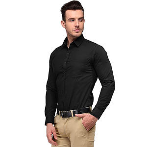 Chemises Habillées pour Hommes Style Unique Vêtements de Sport Teints en Couleur Unie T-shirts Marque Privée Acceptable Chemise à Manches Longues Boutonnée pour Homme - Product Image 3