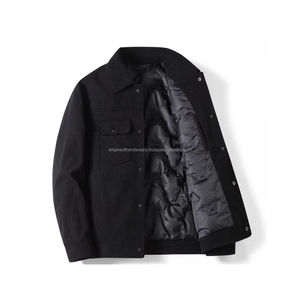 Dernière veste matelassée décontractée pour homme en velours côtelé, personnalisée, de haute qualité, respirante, chaude, pour l'hiver, doublure matelassée, coupe ample sur le devant - Product Image 3