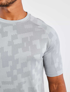 Camiseta Deportiva Personalizada para Hombre 2025, Poliéster/Algodón, Transpirable, Tejida, para Gimnasio, Impresión Digital, Diseño Personalizado en Negro - Product Image 2