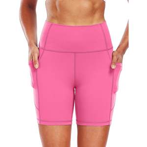 Ropa de gimnasio Pantalones cortos de mujer Ropa de Yoga de cintura alta Levantamiento de Botines Entrenamiento sin costuras 4 vías Elástico Correr Fitness Shorts para mujeres - Product Image 6