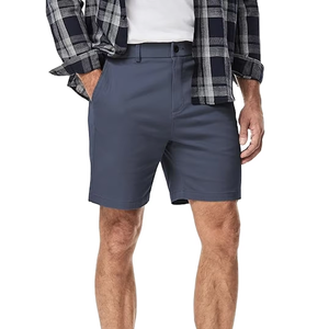 CUSTOM LOGO <b>MENS</b> FITNESS CHINO <b>SHORT</b> CLASSIC FIT STRETCH WAIST COTTON TWILL CASUAL <b>DRESS</b> <b>SHORTS</b> DIRECT FACTORY WHOLESALE NEW - Product Image 1