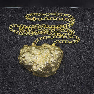 Collar Druzy dorado al por mayor con cadena chapada en oro Accesorio elegante y lujoso - Product Image 2