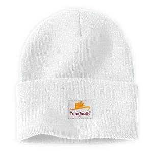 Trendmalls Mens/Women/Kids <b>cap</b> Unisex Hat Knit Cuffed Beanie (H01-<b>White</b>) - Product Image 1