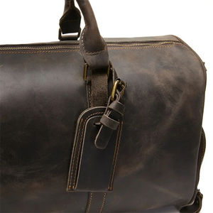 OEM ODM Vintage Real <b>Leather</b> Gym Sport <b>Bag</b> Travel Genuine <b>Leather</b> <b>Overnight</b> <b>Bag</b> Duffel Holdall Full Grain <b>Leather</b> Travel <b>Bag</b> - Product Image 4