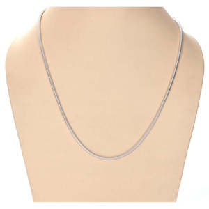 NOVAMART Fine Anti-Tarnish 92.5 Sterling <b>Silver</b> Snake <b>Chain</b> Necklace 20 24 28 Inches Religious Style <b>Box</b> Gold for Men Boys Weddi - Product Image 2