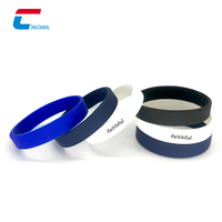 NFC Silikon-Armband RFID-Armreif 13,56MHz Wiederbeschreibbarer Chip Individuelles Logo Religiöses Event Gummi-ID-Armband