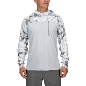 Custom Made Lightweight Fishing Hoodie Men Quick Dry Long Sleeve Fishing Hoodie Outdoor Sports Fishing Hoodie Men Zipper Pocket - Product Image 1